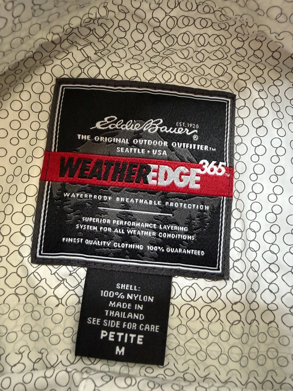 Eddie Bauer Women Weather Edge Plus 365 Waterproof Jacket M Petite Gorpcore - Picture 9 of 12